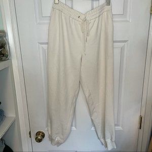 ARITZIA Wilfred CreamWhite Trouser Drawstring Pants Medium